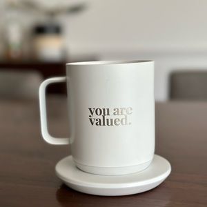 “You Are Valued” Ember Temperature Control Smart Mug² - 10 oz - White